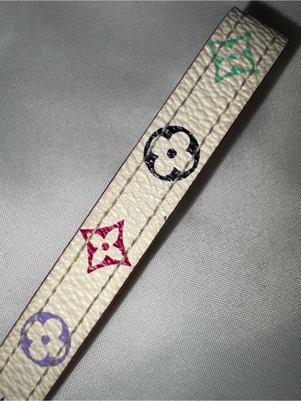 Louis Vuitton Murakami Multicolor White Phone Strap Dragonne CT1005 - Picture 6 of 11